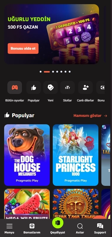 Alov Casino bonuslar və slot oyunları - Azərbaycan kazino mobil banner